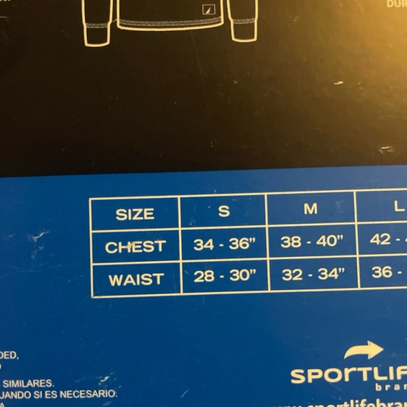 Nautica 2 Piece Mens Thermal Set Blue New Size Small Stretchy Breathable - Picture 3 of 4